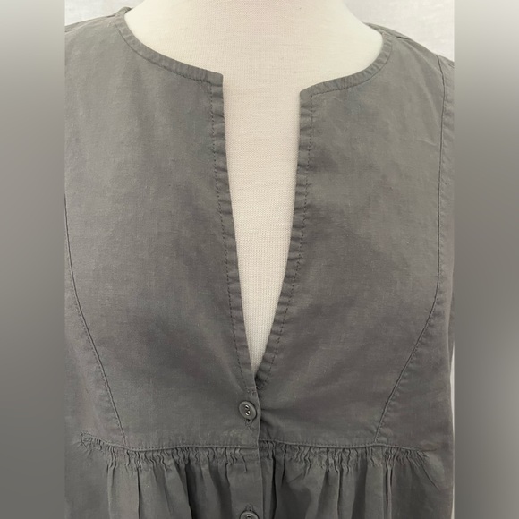 Eileen Fisher Sleeveless Dress Linen Viscose Blend Size L - Picture 5 of 11